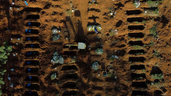 صفوف من المقابر المفتوحة.. البرازيل ثاني أكبر بؤرة كورونا! صورة رقم 1
