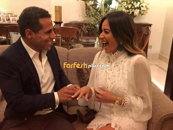 الظهور الأول لأمينة خليل وخطيبها على البحر بعد إعلان إرتباطهما ( صور) صورة رقم 3