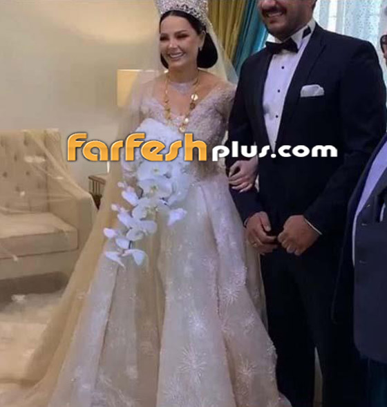 صور وفيديو ديانا كرزون بفستان الفرح ليلة زفافها والأمن يستدعي العريس! صورة رقم 6