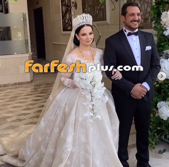 صور وفيديو ديانا كرزون بفستان الفرح ليلة زفافها والأمن يستدعي العريس! صورة رقم 8