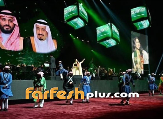 أحلام تبكي على المسرح وتظهر بإطلالة ملكية في اليوم الوطني السعودي صورة رقم 8
