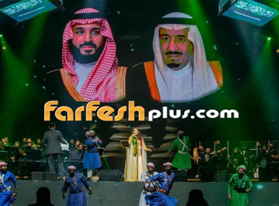 أحلام تبكي على المسرح وتظهر بإطلالة ملكية في اليوم الوطني السعودي صورة رقم 11