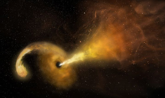 تلسكوبات العالم ترصد ثقبا أسود يلتهم نجما ويُحدث انفجارا ضوئيا ضخما صورة رقم 2