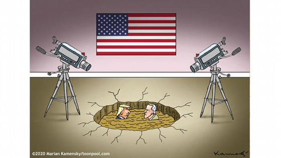 الانتخابات الأمريكية بريشة رسامي الكاريكاتير حول العالم صورة رقم 3