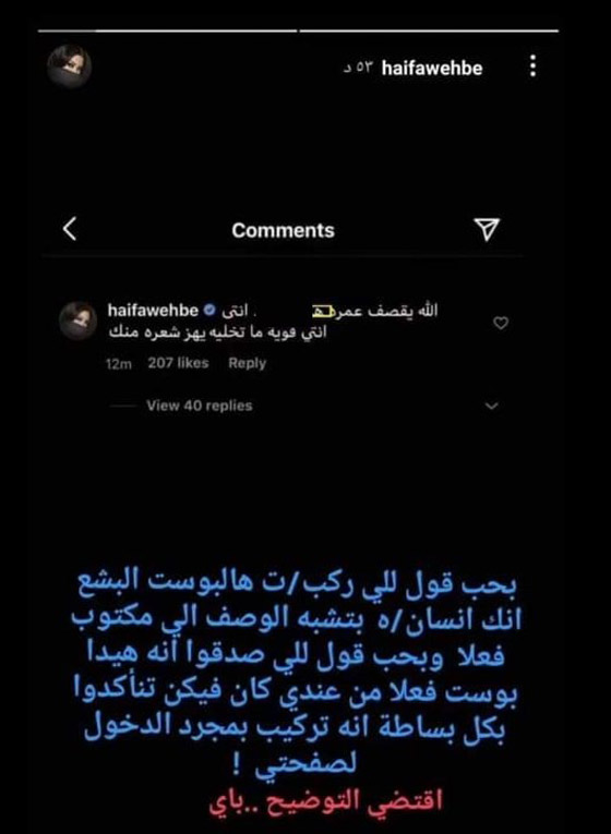 هيفاء وهبي ترد على اتهامها بالإساءة لطارق العريان بـ