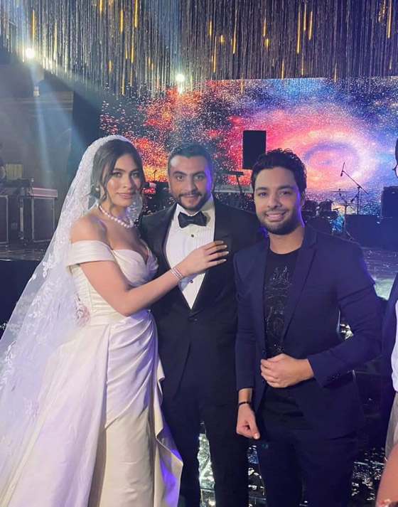 فيديو صور : حفل زفاف الفنانة هاجر أحمد وتامر حسني يشعل الاجواء صورة رقم 3