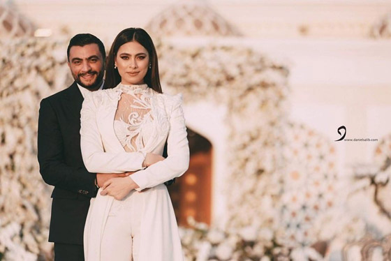فيديو صور : حفل زفاف الفنانة هاجر أحمد وتامر حسني يشعل الاجواء صورة رقم 7