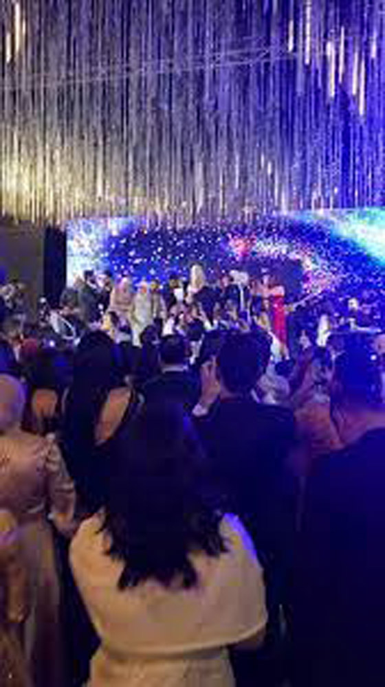 فيديو صور : حفل زفاف الفنانة هاجر أحمد وتامر حسني يشعل الاجواء صورة رقم 9