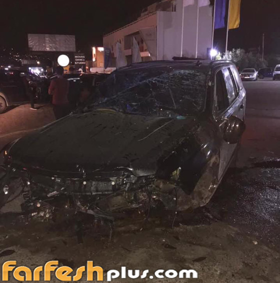 فيديو وصور: نقل وائل كفوري للمستشفى بعد حادث سير مروع برفقة صديقته صورة رقم 4