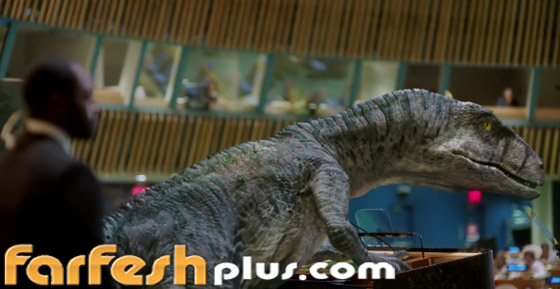 فيديو: ديناصور يقتحم قاعة الجمعية العامة للأمم المتحدة ويحذر من مخاطر صورة رقم 9