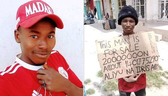 شاب نيجيري يعرض نفسه للبيع مقابل 50 ألف دولار، والشرطة تعتقله! صورة رقم 1