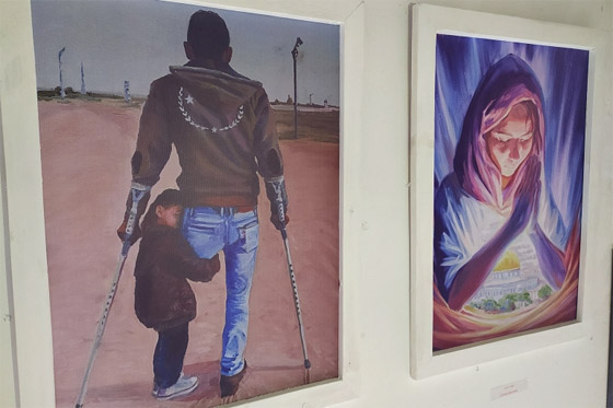 فلسطين بعيون روسية.. 40 فنانا يجسدون بالريشة والألوان حكايات من النضال ضد الاحتلال صورة رقم 2