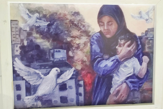 فلسطين بعيون روسية.. 40 فنانا يجسدون بالريشة والألوان حكايات من النضال ضد الاحتلال صورة رقم 5