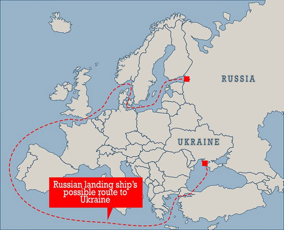 هل بدأت خطة الغزو؟.. تحرك مفاجئ لسفن إنزال روسية صورة رقم 2