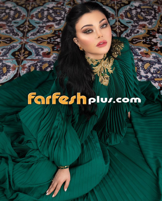 صور هيفاء وهبي بإطلالات رمضانية خطفت الأنظار.. ما سعرها؟ عباءة برتقالية مطرزة بالذهب وفستان أخضر واسع صورة رقم 10
