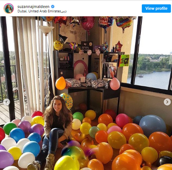 كيف احتفلت سوزان نجم الدين بعيد ميلاد ابنتها سارة ؟ صورة رقم 1