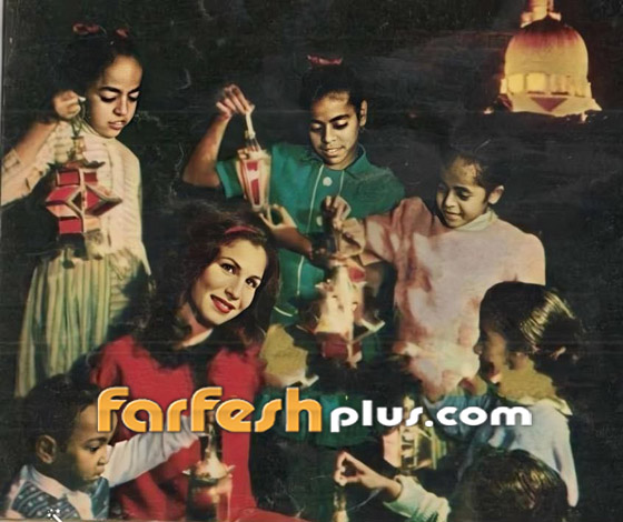 صور نجوم زمان يحتفلون برمضان مع الأطفال بالفوانيس، بينهم زبيدة وناهد ومظهر وزيزي وفوزي صورة رقم 2