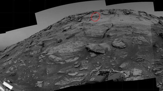 هيكل غامض على كوكب المريخ يبدو كأنه 