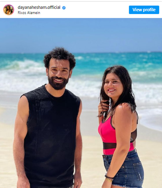 محمد صلاح في ورطة بسبب صورة مع فنانة مصرية صورة رقم 1