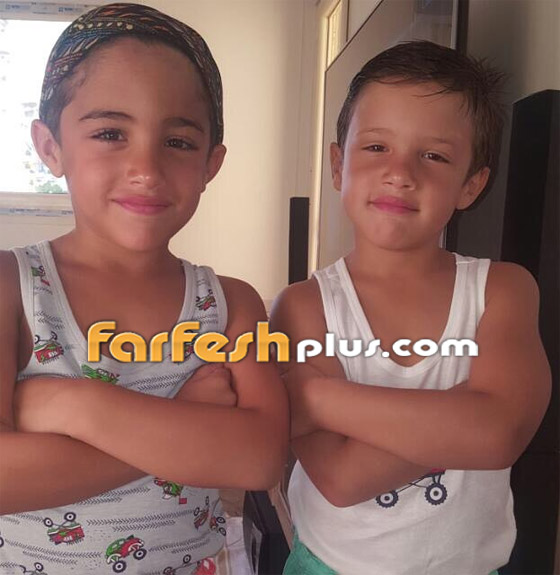 أول صور لتوأمي الفنان رامي صبري بعيد ميلادهما صورة رقم 2