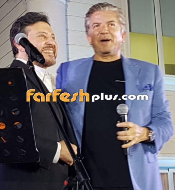 فيديو هاني شاكر يتألق في دويتو مع وليد توفيق.. وجوجينا رزق تستقبل زوجته صورة رقم 1
