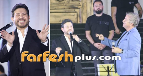 فيديو هاني شاكر يتألق في دويتو مع وليد توفيق.. وجوجينا رزق تستقبل زوجته صورة رقم 10
