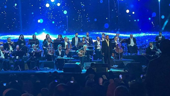 فيديوهات وصور كاظم الساهر بدار الأوبرا: رفض غناء 