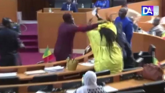 فيديو: نائب سنغالي يصفع زميلته على وجهها.. وتحولت لعراك بالأيدي بالبرلمان صورة رقم 2