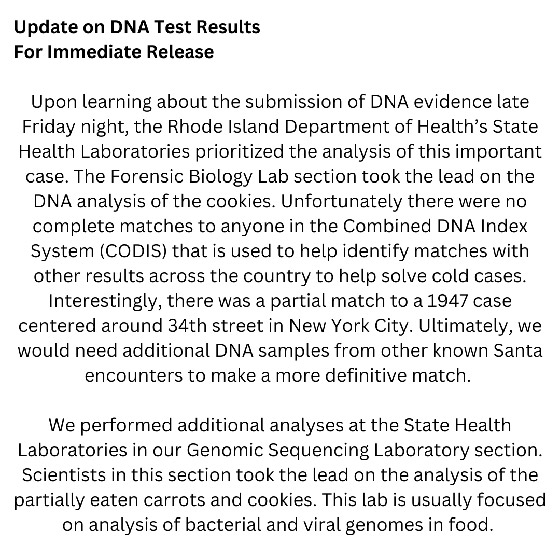 فتاة أمريكية تطلب تحليل الحمض النووي DNA للتأكد من وجود سانتا كلوز صورة رقم 6