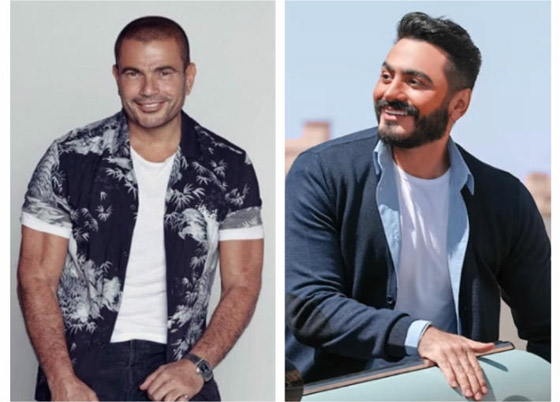 لأول مرة، عمرو دياب مع تامر حسني يغنيان ديو معا.. فيديو وصور صورة رقم 8