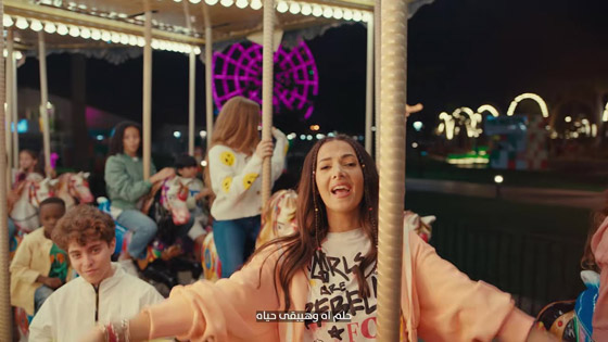 فيديو وصور دنيا سمير غانم تغني مع أطفال ذوي الهمم 