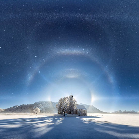 ظاهرة نادرة: ناسا تشارك صورة مذهلة لهالة جليدية حول الشمس صورة رقم 1