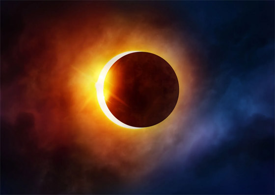 كيف يحدث كسوف الشمس.. فيديو مذهل للحظات تغرق الكوكب في الظلام صورة رقم 2