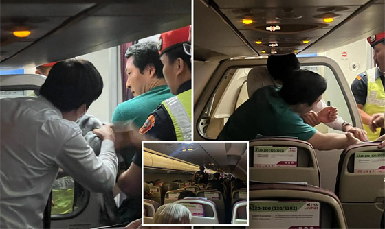الحوادث تتكرر.. راكب يحاول فتح مخرج الطوارئ بطائرة في تايلاند (فيديو) صورة رقم 1