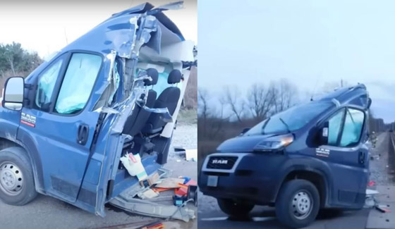 فيديو: شاحنة توصيل أمازون تنقسم لنصفين بعد حادث قطار.. هذا مصير السائق! صورة رقم 1