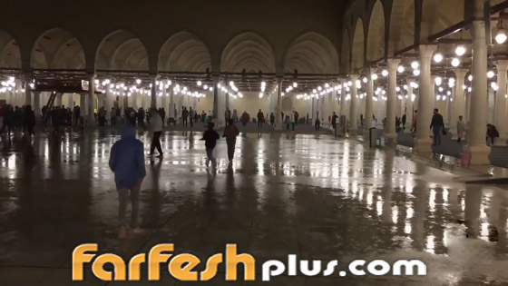 فيديو: أمطار تفاجئ مصلين بأقدم جامع في مصر وإفريقيا صورة رقم 3