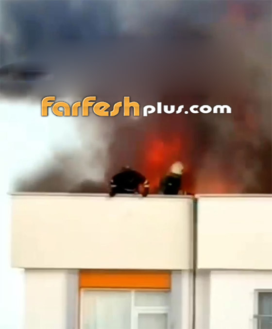 رجل إطفاء تركي يخلص نفسه من نيران حاصرته على سطح بناية (فيديو) صورة رقم 4