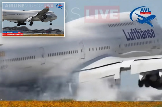فيديو: طائرة ضخمة تصطدم بمدرج عند هبوطها.. وترتد عاليا! صورة رقم 1
