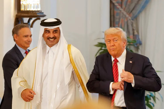 ترامب يتوقع الحصول على 4 تريليونات دولار من جولته الخليجية، ويقترح تسمية غزة 