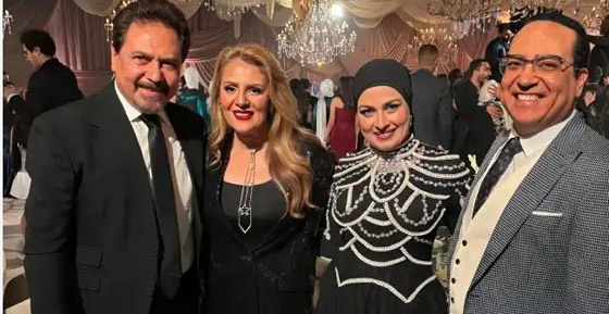النجوم بزفاف نجل بيومي فؤاد: يسرا، احمد سعد، دنيا وايمي سمير غانم، كريم محمود عبدالعزيز و.. صورة رقم 2