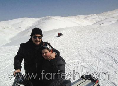 بالصور: عاصي الحلاني برفقة ابنه في رحلة للعب على الثلج  صورة رقم 4