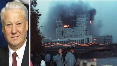 بهذا العام.. قصف الرئيس الروسي مبنى الحكومة واعتقل النواب