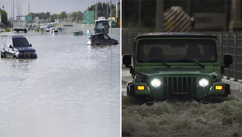صور تظهر انحسار مياه الأمطار الغزيرة في دبي