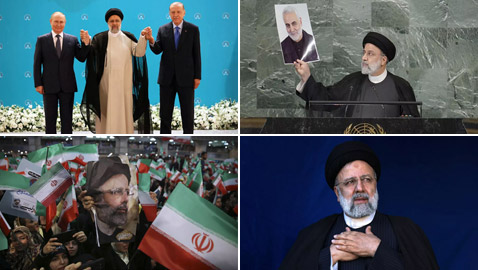 لقطات مصورة من المسيرة السياسية في حياة رئيس إيران ووزير خارجيتها